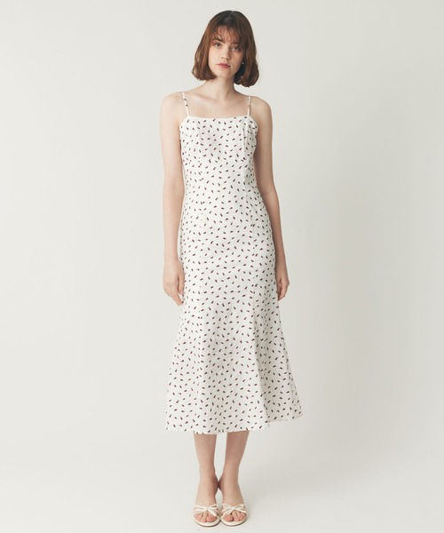 DEICY（デイシー）の「リトルチェリーキャミワンピース（ワンピース・レディース・ピンク/オフホワイト/ネイビー・0/1）」の10枚目の写真