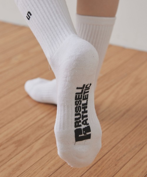 Russell Athletic(ラッセルアスレティック)の「【Unblend】 RUSSELL ATHLETIC / ラッセル アスレティック 別注 3足セット ロゴ刺繍 クルー丈 ソックス(ソックス/靴下・レディース・その他・FREE)」の8枚目の写真