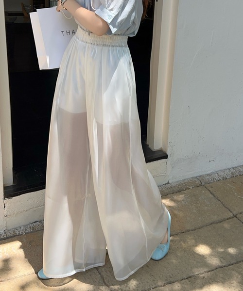 最終値下げ❣️15400円❣️新品未使用❣️エミ❣️ワイドパンツ 楽天市場】変形 デニムワイドパンツ パンツ レディース デニム