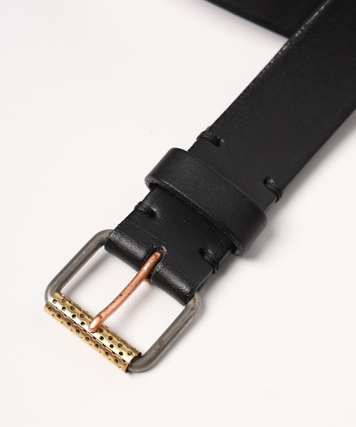 Dulcamara（ドゥルカマラ）の「カラーバックルベルト - Black（ベルト・メンズ・ホワイト/ブラック/ベージュ/ゴールド系・1/0）」の5枚目の写真