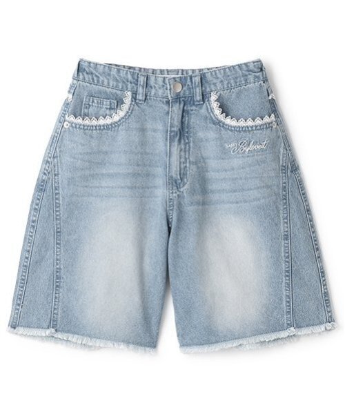 by LOVEiT（バイラビット）の「【Cuugal掲載】レース付きハーフパンツ（その他パンツ・キッズ・サックスブルー/ブルー・130cm/140cm/160cm/120cm/150cm）」の12枚目の写真