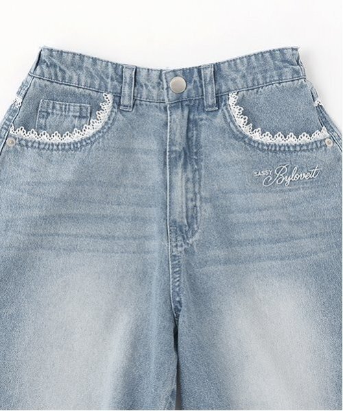 by LOVEiT（バイラビット）の「【Cuugal掲載】レース付きハーフパンツ（その他パンツ・キッズ・サックスブルー/ブルー・130cm/140cm/160cm/120cm/150cm）」の10枚目の写真