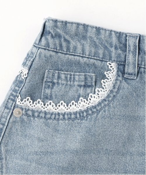 by LOVEiT（バイラビット）の「【Cuugal掲載】レース付きハーフパンツ（その他パンツ・キッズ・サックスブルー/ブルー・130cm/140cm/160cm/120cm/150cm）」の8枚目の写真