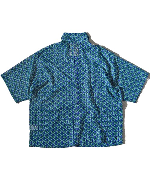 ALDIES（アールディーズ）の「Mesh Unevenness Shirts / メッシュアンイーブンネスシャツ（シャツ/ブラウス・メンズ・グリーン/レッド/グレー・MEDIUM/LARGE/SMALL）」の4枚目の写真