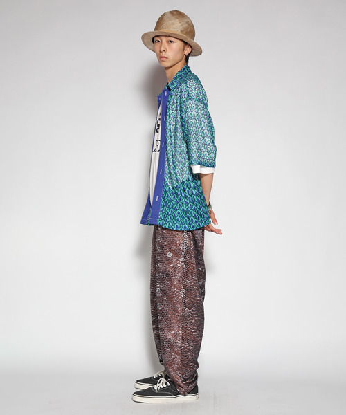 ALDIES（アールディーズ）の「Mesh Unevenness Shirts / メッシュアンイーブンネスシャツ（シャツ/ブラウス・メンズ・グリーン/レッド/グレー・MEDIUM/LARGE/SMALL）」の18枚目の写真