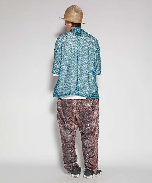 ALDIES（アールディーズ）の「Mesh Unevenness Shirts / メッシュアンイーブンネスシャツ（シャツ/ブラウス・メンズ・グリーン/レッド/グレー・MEDIUM/LARGE/SMALL）」の16枚目の写真