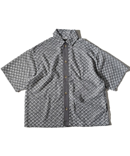 ALDIES（アールディーズ）の「Mesh Unevenness Shirts / メッシュアンイーブンネスシャツ（シャツ/ブラウス・メンズ・グリーン/レッド/グレー・MEDIUM/LARGE/SMALL）」の22枚目の写真