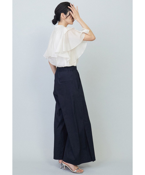 1er Arrondissementシアーテンセルラッフルブラウス　36 WEB限定】シアーテンセルラッフルブラウス】｜1er Arrondissement