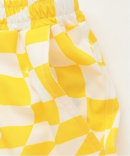 XLARGE KIDS（エクストララージキッズ）の「【SWIM】歪みチェッカートランクス水着（水着・キッズ・ブラック/イエロー・90cm/100cm/110cm/120cm/130cm/140cm）」の6枚目の写真