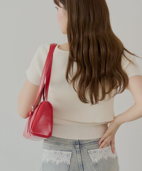 Chico(チコ)の「アシメハンドルロングスリーブボストンバッグ(ボストンバッグ・レディース・アイボリー/ブラック/レッド/シルバー・FREE)」の9枚目の写真