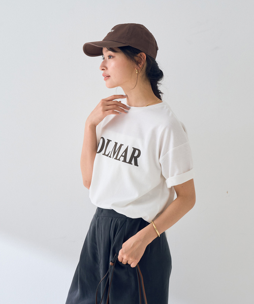EMMA　ROUGE VIF（エマルージュヴィフ）の「【一部店舗限定】ロゴTシャツ COLMAR（Tシャツ/カットソー・レディース・ネイビー/ブラウン・フリー）」の7枚目の写真