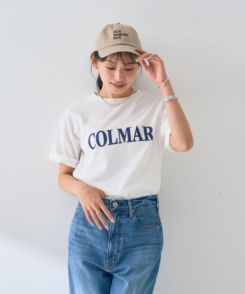 EMMA　ROUGE VIF（エマルージュヴィフ）の「【一部店舗限定】ロゴTシャツ COLMAR（Tシャツ/カットソー・レディース・ネイビー/ブラウン・フリー）」の8枚目の写真