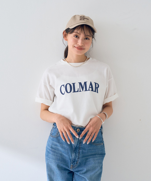 EMMA　ROUGE VIF（エマルージュヴィフ）の「【一部店舗限定】ロゴTシャツ COLMAR（Tシャツ/カットソー・レディース・ネイビー/ブラウン・フリー）」の9枚目の写真