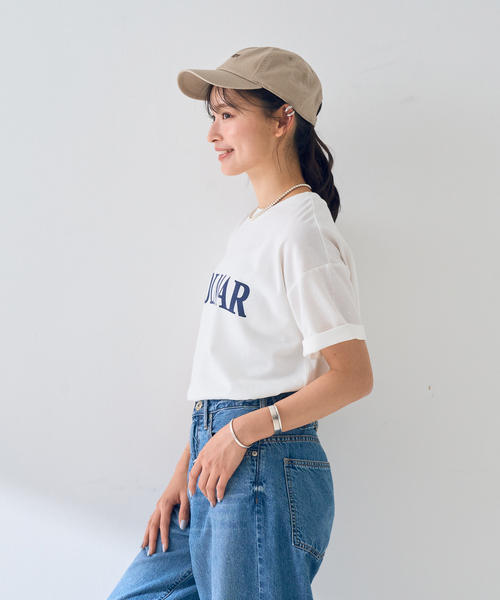 EMMA　ROUGE VIF（エマルージュヴィフ）の「【一部店舗限定】ロゴTシャツ COLMAR（Tシャツ/カットソー・レディース・ネイビー/ブラウン・フリー）」の11枚目の写真