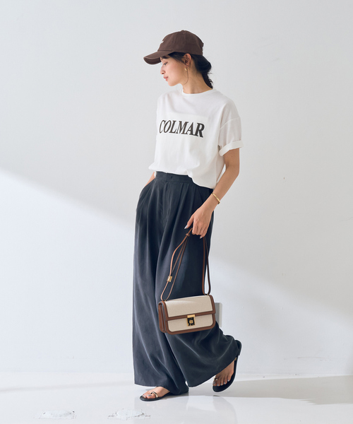 EMMA　ROUGE VIF（エマルージュヴィフ）の「【一部店舗限定】ロゴTシャツ COLMAR（Tシャツ/カットソー・レディース・ネイビー/ブラウン・フリー）」の14枚目の写真