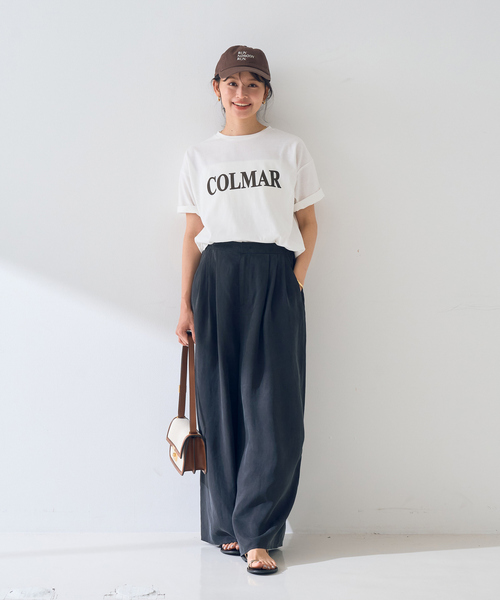 EMMA　ROUGE VIF（エマルージュヴィフ）の「【一部店舗限定】ロゴTシャツ COLMAR（Tシャツ/カットソー・レディース・ネイビー/ブラウン・フリー）」の16枚目の写真