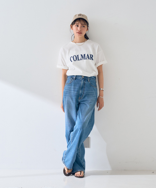 EMMA　ROUGE VIF（エマルージュヴィフ）の「【一部店舗限定】ロゴTシャツ COLMAR（Tシャツ/カットソー・レディース・ネイビー/ブラウン・フリー）」の22枚目の写真
