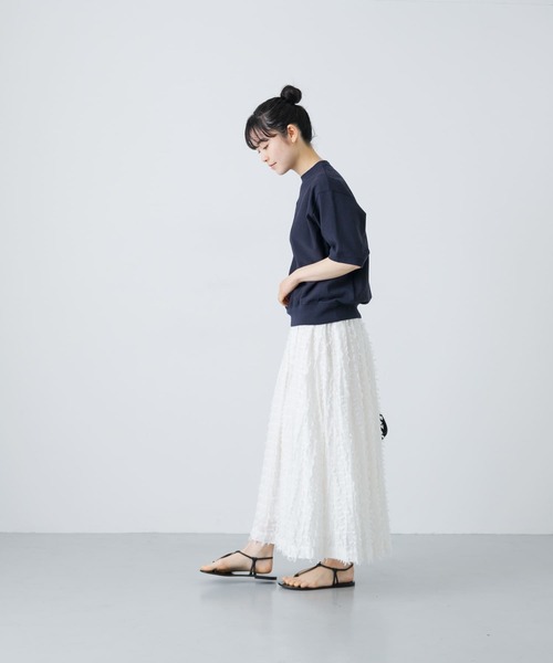 かぐれ（カグレ）の「コットンVガゼットプルオーバー（Tシャツ