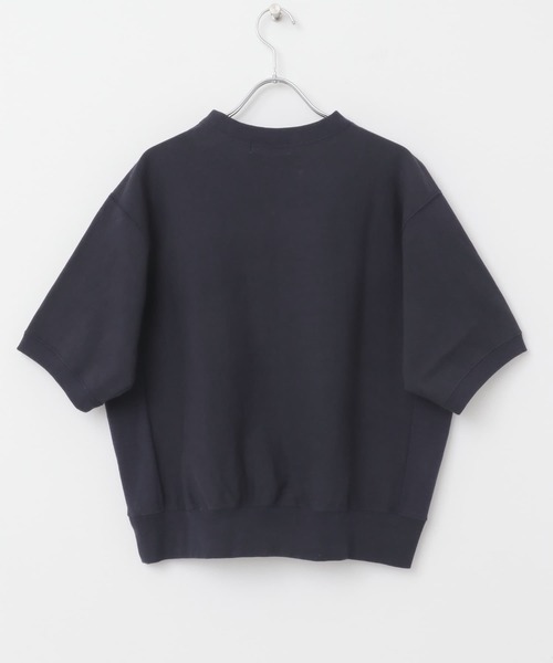 かぐれ 半袖 プルオーバー スウェット カットソー ゆったり ラグラン グレー コットンVガゼットプルオーバー（Tシャツ/カットソー）｜かぐれ