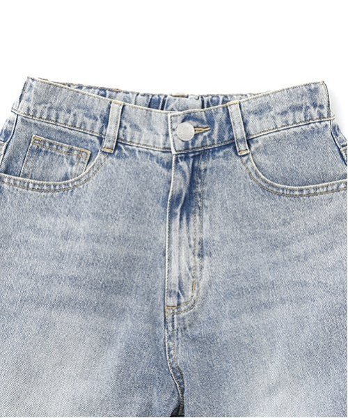 LOVETOXIC（ラブトキシック）の「【LTXC】ダメージデニムワイドパンツ（デニムパンツ・キッズ・ライトグレー/ブルー/グレー/サックスブルー・L/S/M）」の14枚目の写真