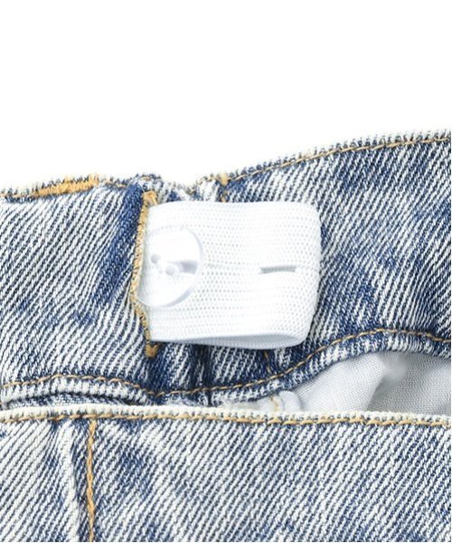 LOVETOXIC（ラブトキシック）の「【LTXC】ダメージデニムワイドパンツ（デニムパンツ・キッズ・ライトグレー/ブルー/グレー/サックスブルー・L/S/M）」の15枚目の写真