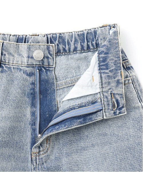 LOVETOXIC（ラブトキシック）の「【LTXC】ダメージデニムワイドパンツ（デニムパンツ・キッズ・ライトグレー/ブルー/グレー/サックスブルー・L/S/M）」の16枚目の写真