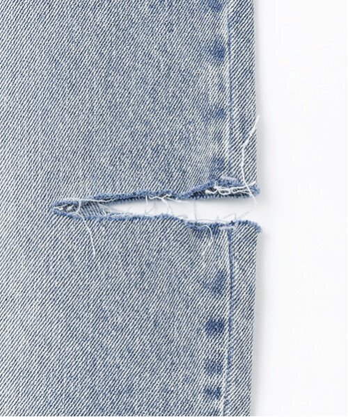 LOVETOXIC（ラブトキシック）の「【LTXC】ダメージデニムワイドパンツ（デニムパンツ・キッズ・ライトグレー/ブルー/グレー/サックスブルー・L/S/M）」の19枚目の写真