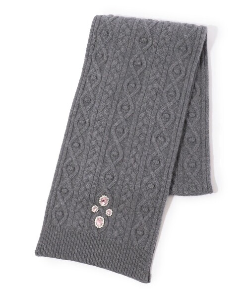 Rabanne ACCESSOIRES TEX ケーブルニットマフラー