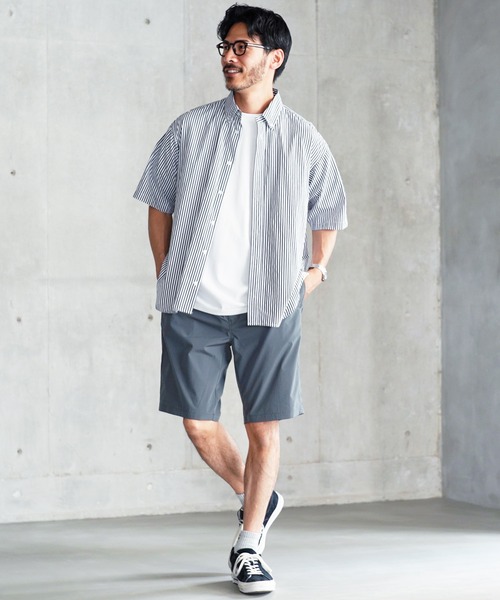 jiggys shop(ジギーズショップ)の「接触冷感 UVカット 吸汗速乾 プレーティング 胸ポケット付き ルーズ半袖Tシャツ カットソー(Tシャツ/カットソー・メンズ・ブラック/ホワイト/ベージュ系その他/スミクロ・X-LARGE/MEDIUM/LARGE)」の11枚目の写真