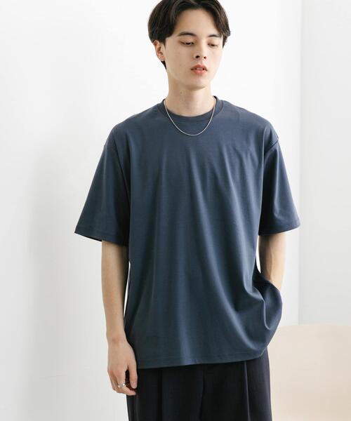 SENSE OF PLACE by URBAN RESEARCH（センスオブプレイスバイアーバンリサーチ）の「コットンスムースショートスリーブTシャツ（Tシャツ/カットソー・メンズ・ブラック/ブルー/ベージュ/ホワイト・MEDIUM/LARGE）」の13枚目の写真