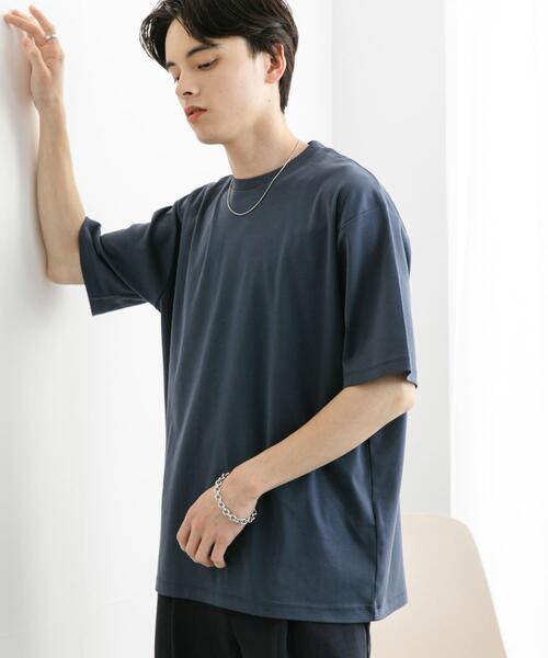 SENSE OF PLACE by URBAN RESEARCH（センスオブプレイスバイアーバンリサーチ）の「コットンスムースショートスリーブTシャツ（Tシャツ/カットソー・メンズ・ブラック/ブルー/ベージュ/ホワイト・MEDIUM/LARGE）」の14枚目の写真