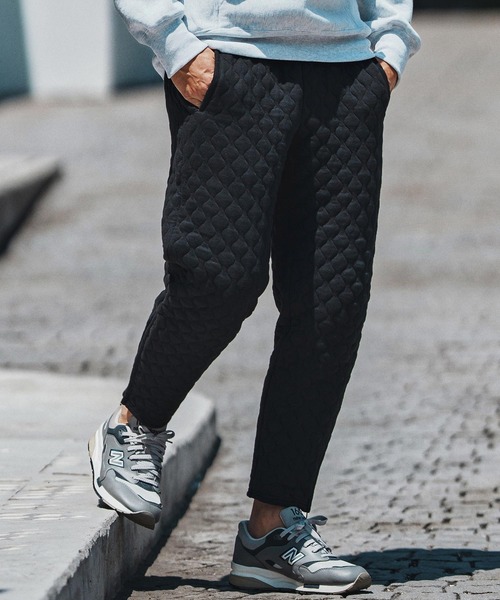 felkod(フィルコッド)の「mp13755- Quilted Spindle Pants キルティングパンツ(その他パンツ・メンズ・グレイッシュベージュ/ブラック・S/M/L)」の2枚目の写真