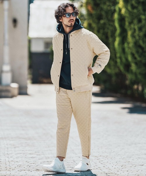 felkod(フィルコッド)の「mp13755- Quilted Spindle Pants キルティングパンツ(その他パンツ・メンズ・グレイッシュベージュ/ブラック・S/M/L)」の5枚目の写真