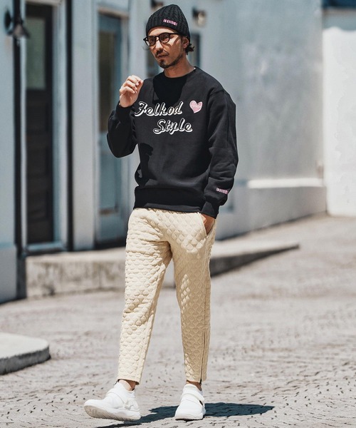 felkod(フィルコッド)の「mp13755- Quilted Spindle Pants キルティングパンツ(その他パンツ・メンズ・グレイッシュベージュ/ブラック・S/M/L)」の7枚目の写真