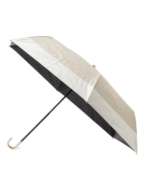 SHOO・LA・RUE（シューラルー）の「【because】【晴雨兼用】バイカラーミニ（長傘・レディース・ベージュ系その他7/グリーン系その他5/グレー系4/アイボリー系4/ピンク系9/ブラック系4・00）」の4枚目の写真