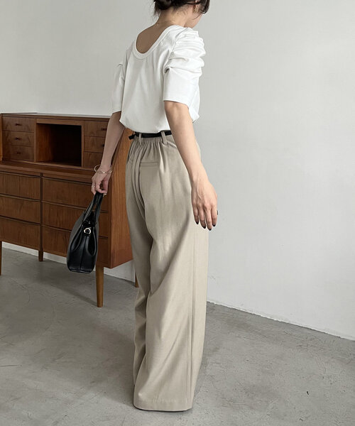 CAPRICIEUX LE&#39;MAGE - 【オシャレ⭐CAPRICIEUX LEMAGE】黄色　麻　カットソー　サイズF CAPRICIEUX LE'MAGE - 【オシャレ⭐CAPRICIEUX LEMAGE】黄色 麻