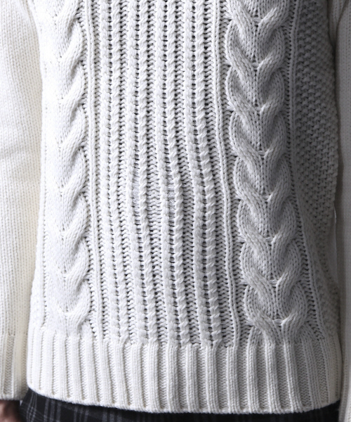 5351 POUR LES HOMMES（ゴーサンゴーイチプールオム）の「ラムウールVネックニット（ニット/セーター・メンズ・グレー/ブラック/ホワイト/ボルドー/ブラック×ホワイト・1/2/3）」の17枚目の写真