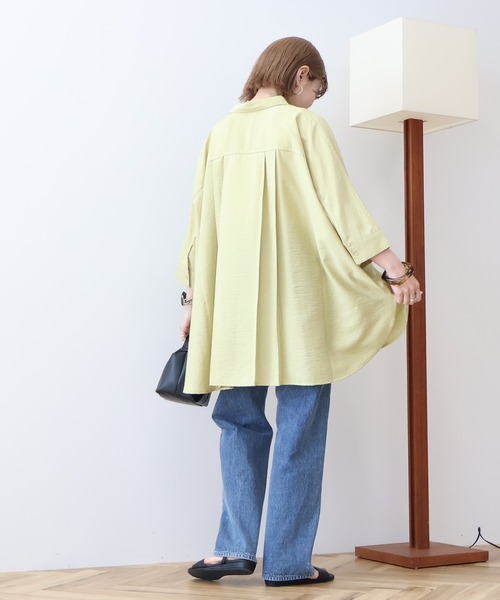 AMERICAN HOLIC（アメリカンホリック）の「【WEB限定】接触冷感Wポケットシャツチュニック（シャツ/ブラウス・レディース・アイボリー/チャコールグレー/カーキ・FREE）」の20枚目の写真