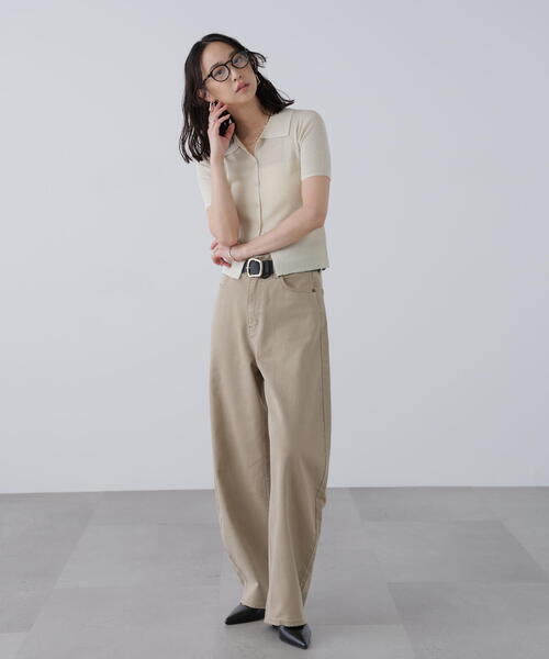 FREE'S MART（フリーズマート）の「衿付きラメニットカーディガン（ニット/セーター・レディース・ホワイト/ブルー/グレー/ブラウン・FREE）」の13枚目の写真