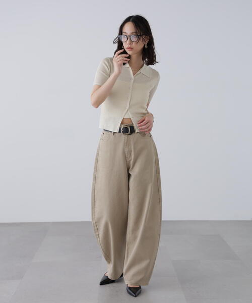 FREE'S MART（フリーズマート）の「衿付きラメニットカーディガン（ニット/セーター・レディース・ホワイト/ブルー/グレー/ブラウン・FREE）」の12枚目の写真