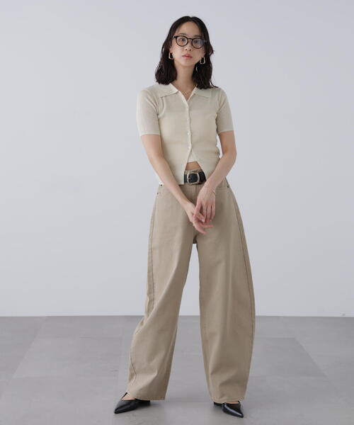 FREE'S MART（フリーズマート）の「衿付きラメニットカーディガン（ニット/セーター・レディース・ホワイト/ブルー/グレー/ブラウン・FREE）」の11枚目の写真