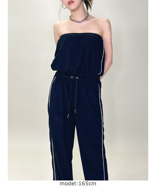 EGOIST（エゴイスト）の「ポケットロゴパイルベアオールインワン（つなぎ/オールインワン・レディース・グレー/ブラック・FREE）」の16枚目の写真