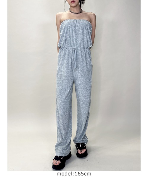 EGOIST（エゴイスト）の「ポケットロゴパイルベアオールインワン（つなぎ/オールインワン・レディース・グレー/ブラック・FREE）」の17枚目の写真