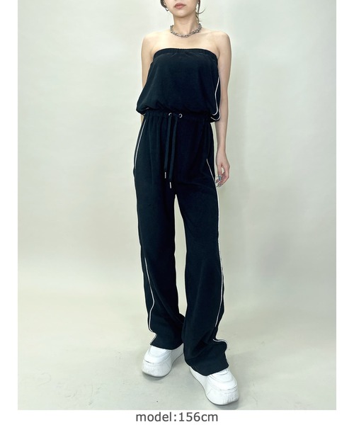 EGOIST（エゴイスト）の「ポケットロゴパイルベアオールインワン（つなぎ/オールインワン・レディース・グレー/ブラック・FREE）」の19枚目の写真