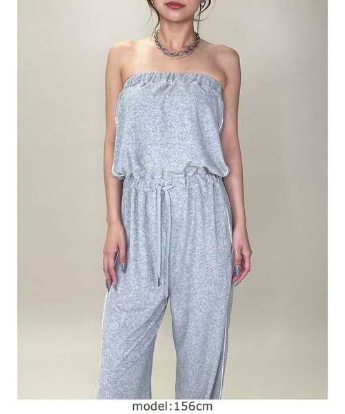 EGOIST（エゴイスト）の「ポケットロゴパイルベアオールインワン（つなぎ/オールインワン・レディース・グレー/ブラック・FREE）」の22枚目の写真