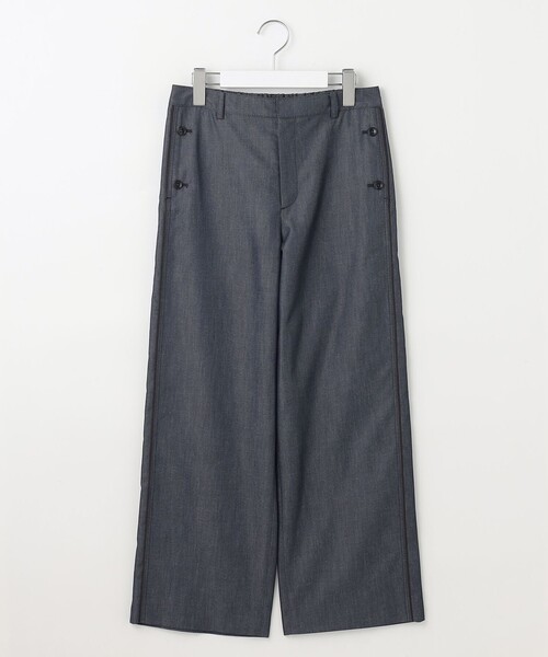 J.PRESS（ジェイプレス）の「【洗える・防シワ・速乾】ツイルシャンブレー ワイド パンツ（その他パンツ・レディース・ブラック系/ネイビー系・T17/T15/T13）」の13枚目の写真