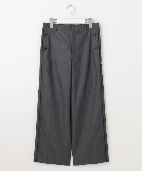 J.PRESS（ジェイプレス）の「【洗える・防シワ・速乾】ツイルシャンブレー ワイド パンツ（その他パンツ・レディース・ブラック系/ネイビー系・T17/T15/T13）」の14枚目の写真