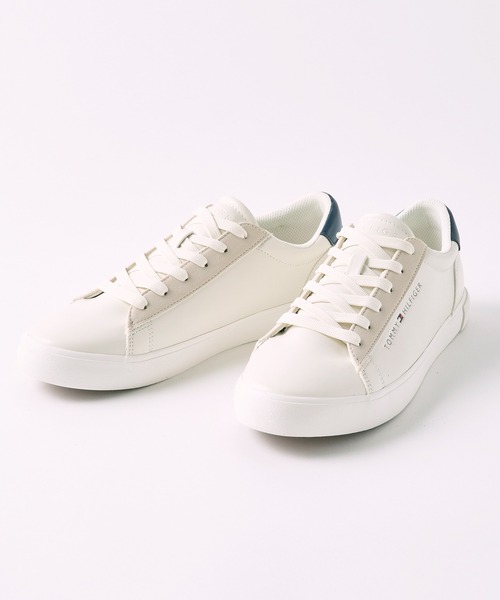 TOMMY HILFIGER（トミーヒルフィガー）の「【TOMMY HILFIGER】tmRIBBY スニーカー（スニーカー・メンズ・アイボリー/ホワイト・25.5/26cm/26.5/27cm/27.5/28cm/25）」の2枚目の写真