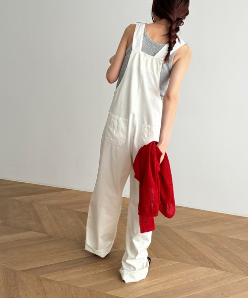 CANAL JEAN(キャナルジーン)の「El mar コットンオーバーオール(つなぎ/オールインワン・レディース・ホワイト・ONE SIZE)」の9枚目の写真