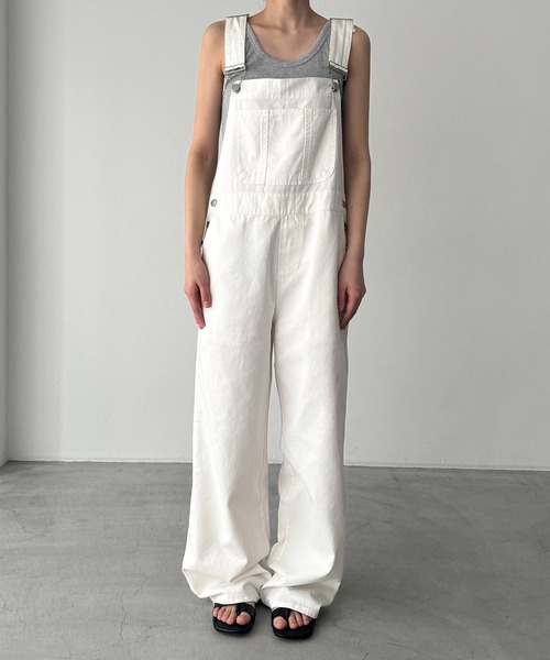 CANAL JEAN(キャナルジーン)の「El mar コットンオーバーオール(つなぎ/オールインワン・レディース・ホワイト・ONE SIZE)」の6枚目の写真